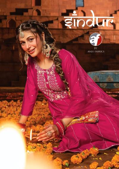 Sindur Vol 2 By Anju Fabric Designer Karwa Chauth Readymade Salwar Kameez Collection